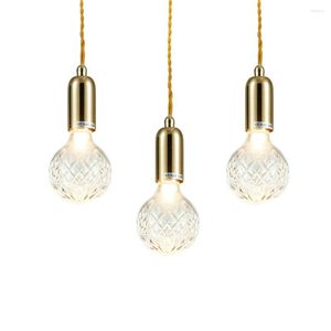 Pendants lampes modernes Glass G9 Light Lights Fixture Hanglamp Designer Loft Style Retro Kitchen Lampe Metal Industrial Lighting Industrial Chabyroom Bar