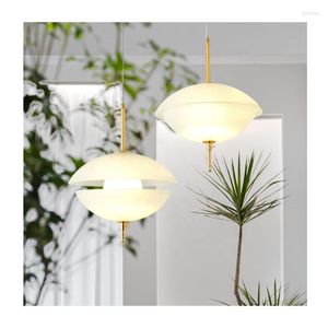 Hanglampen moderne glazen lichten voor thuisbar met hoge kwaliteit creatieve gouden decoratieve kroonluchter hanglamp