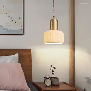 Pendants lampes modernes en or céramique lumineux nordique lampe LED LED vivant la maison d'éclairage intérieur