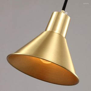 Lampes suspendues Lampes suspendues modernes en or en cuivre Loft Pyramid LED Lampe suspendue à la maison Luminaire d'intérieur pour salon/salle à manger chambre à coucher