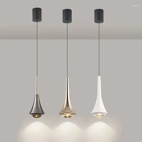 Lámparas colgantes Decoración moderna para el hogar Luces LED La lámpara minimalista de elevación es adecuada para dormitorios Salas de estar Comedor