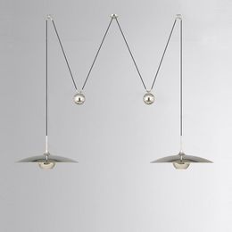 Luminárias pendentes abajur moderno Hector Finch metal ajustável deslocamento pendurado para sala de estar jantar cozinha iluminação interna
