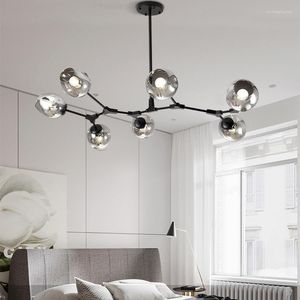 Lampes suspendues moderne Led branche forme plafond lustres Style industriel lampe salon salle à manger chambre Hangjing lumière décor