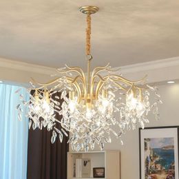 Hanglampen moderne led kristallen licht kroonluchter goud zwart luxe binnenverlichting voor keuken eetkamer woonkamer slaapkamer lobby hangend lam