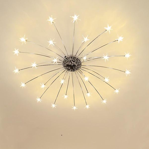 Lampes suspendues Moderne LED Cristal Star Plafonnier Lampe Montée Contemporaine Pour Restaurant Luminaires À La MaisonPendentif
