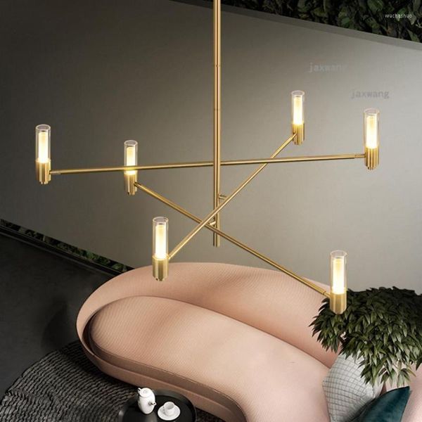 Lampes suspendues Moderne LED Verre Fer Meteor Lustres Restaurant Nordique Luminaires Suspendus JW Cuisine Accessoires