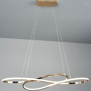 Hanger lampen moderne led hanglampen verlichting voor eetkamer keukenbar lamp goud of verchroomde 90-260V