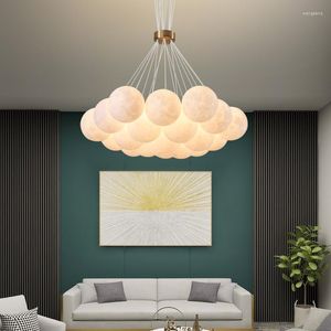 Lampes suspendues Lampe à LED moderne pour salon Nordic Ball Lights Chambre Luminaire suspendu Lustres Luminaire Lampara