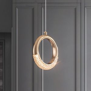 Lampes suspendues Lampe à Led moderne Anneau suspendu Rond Designer Salon Chambre Luminaire Lamparas Nordic Indoor Decor Light