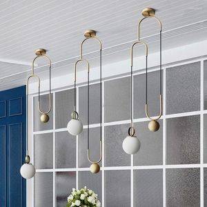 Lampes suspendues luminaires LED modernes luminaires Loft lumières salle à manger Design créatif lampe de levage accessoires de cuisine