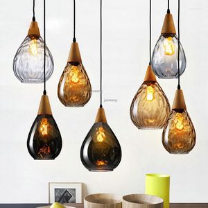 Hanglampen Moderne LED-verlichting Waterdruppels Glas Lichten Koffiehuis Decoratie Hanglamp Loft Keuken Armaturen