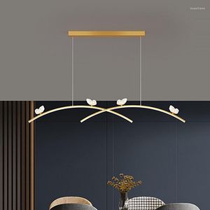 Hanglampen moderne ledlichten voor studeerkamer woonkamer restaurantkamer drop lamp slaapkamer kroonluchter decoratie minimalistische stijl