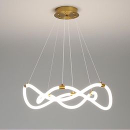 Hanger lampen moderne ledlichten foyer el kamer eetlamp onregelmatige acryl indoor hanglamp drop loft deco