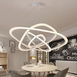 Pendelleuchten Moderne LED-Leuchten Ringe Kreis Deckenleuchte für Wohnzimmer Hanglamp Küche Luminaria LustrePendant