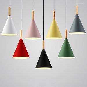 Pendants lampes modernes lumi￨res pour table ￠ manger kitchen ￮lot bar-aluminium color￩ en aluminium ￠ la maison suspendu l'￩clairage int￩rieur E27