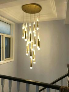 Lampes suspendues Lumières modernes pour escalier Luminaire suspendu Escalier Luminaire Suspendu Intérieur Lustre DIY