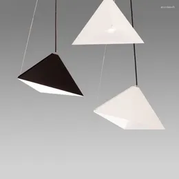 Pendelleuchten Moderne Lichter Eisen Schwarz Lampe für Wohnzimmer Büro Geometrische hängende Küchenarmaturen Beleuchtung XU