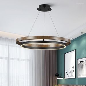 Lampes suspendues éclairage de salon moderne lampe ronde créative pour chambre/étude décor à la maison luminaire