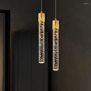 Hanglampen Modern Luxe Kristal Voor Woonkamer Kictchen Slaapkamer Plafondlamp Home Decor Nachtkastje Hangende Kroonluchter