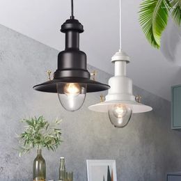 Lampes suspendues de style industriel minimaliste moderne lumières nordique salon salle à manger luminaires créatifs lustre de pêcheur