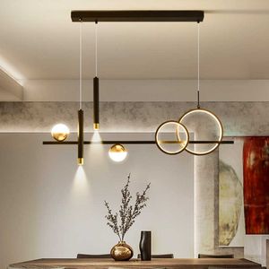 Hanglampen moderne minimalistische led -hanglampen met afstandsbediening spotlamp voor keukentafel eetkamer kantoor kroonluchter decor armatuur g230524