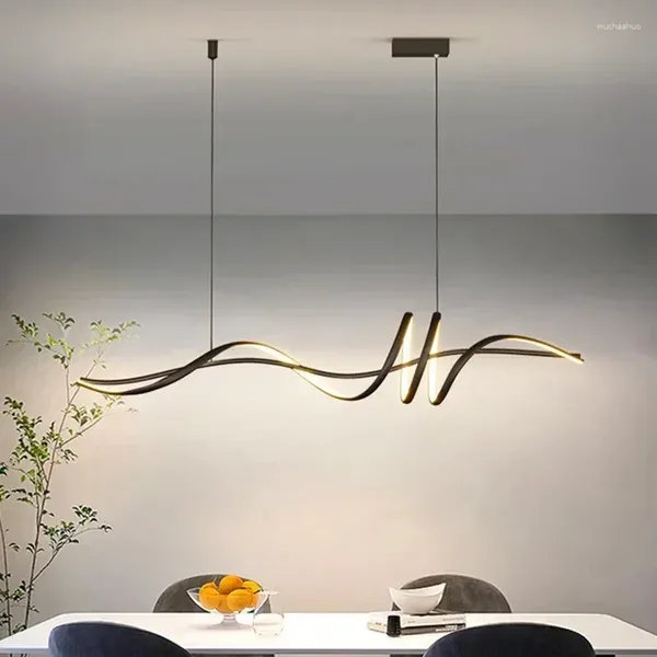 Lampes suspendues Lampes minimalistes modernes élégantes pour salon salle à manger salon bar lustres décor à la maison éclairage lustre luminaire
