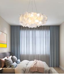 Hanglampen moderne minimalistische Noordse slaapkamer warme en romantische woonkamerlamp Creative Bar Table restaurant Art Kroonluchter