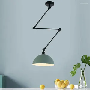 Hanglampen Moderne minimalistische gepersonaliseerde verstelbare kroonluchter Scandinavisch restaurant Bar Slaapkamer nachtkastje Opvouwbare intrekbare plafondlamp