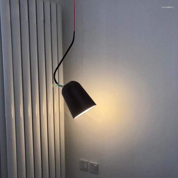 Lampes suspendues modernes nordiques salle à manger lampes suspendues chambre chevet décor lampe à LED Simple alliage lumière cuisine Luminaire