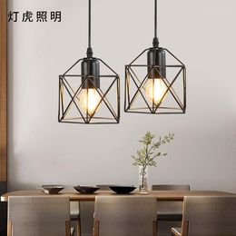 Lampes suspendues moderne nordique Led cristal lampe à main cuisine salle à manger rétro lampe éclairage à la maison suspendu salon chambre