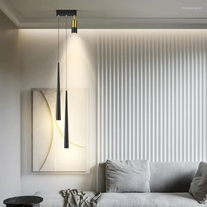 Hanglampen moderne Noordse LED -lichten voor bed woonkamer binnen verlichting badkamer plafond hangende lamp 3 kleur