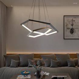 Pendants lampes modernes nordiques LED Stone Luminaire Suspension Luster Lautres suspendu