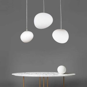 Lámparas colgantes Luces colgantes modernas foscarini gregg lámparas colgantes globo redondo Techo de vidrio Lámpara colgante para sala de estar Lámpara de noche suspensión G230524