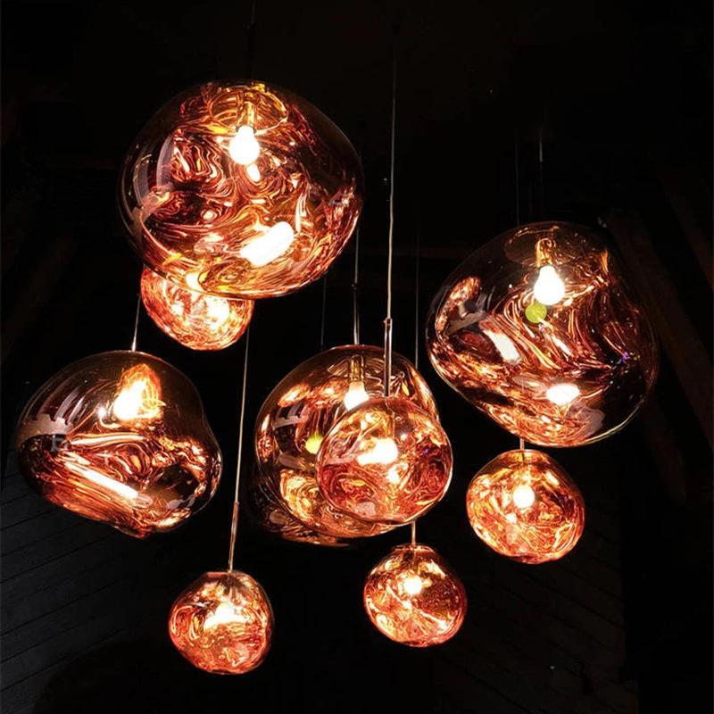 Lampy wiszące nowoczesne światła LED PVC Dekoracja domu kuchnia do jadalni wisząca lampa lampa willi wewnętrzna oświetlenie