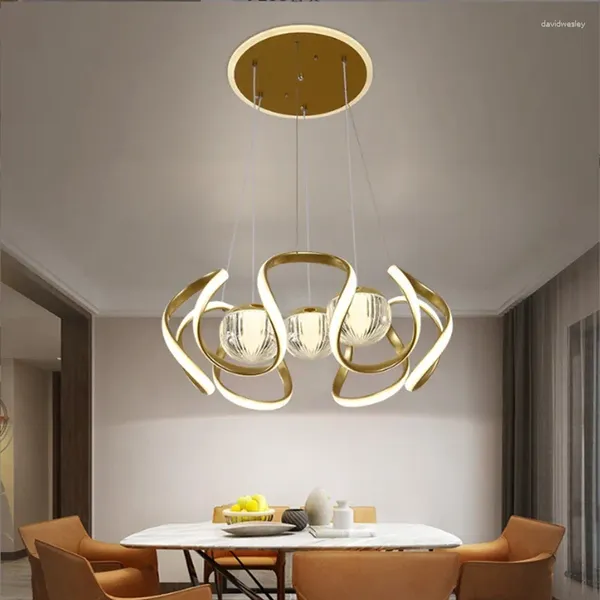 Lampes suspendues Restaurant moderne plafonnier étude intelligente LED intérieur décorer luminaires originalité chambre bar comptoir lustre