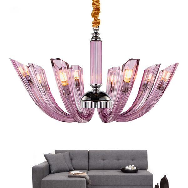 Lampes suspendues Moderne romantique LED lustre en cristal éclairage nordique luxe cuivre luminaires salon lampes chambre suspendus lumières
