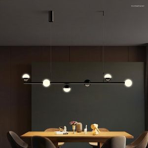 Hanglampen moderne eenvoud LED -lampen slaapkamerbord voor het keukenrestaurant kroonluchter huisdecoratie hangende lamp