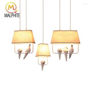 Lampes suspendues moderne blanc oiseau lumière suspension lumières cuisine luminaires éclairage pour chambre salon décor à la maison Luminaire