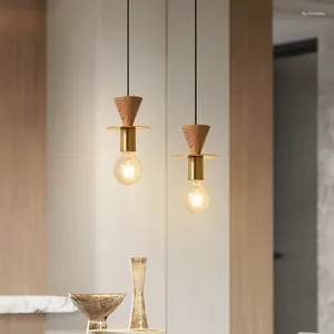 Hanglampen Modern Hout E27 Lichten Zwart Goud Koper Voor Nachtkastje Eetkamer Keuken Bar Hanglamp Drop