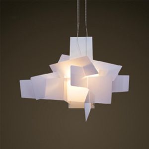 Lampes suspendues nordiques acryliques empilées lumières chambre salon art moderne table à manger luminaires suspendus décoratifsPendentif