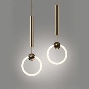 Hanglampen Noordelijke slaapkamer naast LED PENDENDE LAMP Simple Materm Hall Way Luxe eetkamer bar restaurantlichten ins lightingpendant