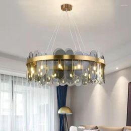 Lámparas colgantes Dormitorio nórdico Candelabro de vidrio Restaurante Bar Luminaria Luces para la decoración del hogar