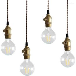 Pendants LAMPS NORDIC BRASS Restaurant Bar Single Head LED Creative Simple Cafe Bedside Clothes Shop Small