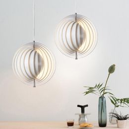 Lampes suspendues Lustre nordique Rotation Lune Salon Chambre à coucher Creative Pliant Étude Bar Comptoir Design Personnalité