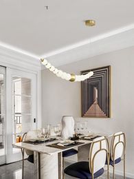Hanger lampen Noordse koperen led kroonluchter verlichting voor woonkamer eetkamer keuken huis goud modern plafondhangende lamp 2022pendant