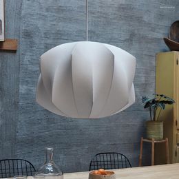 Lampes suspendues nordique créatif hélice lustre moderne soie Art Design Led pour salon salle à manger cuisine île lumières