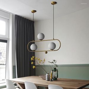 Lampes suspendues Nordic Designer Loft Cafe Led Light Retro Industrial Geometry Creative Dining Living Room Hanging Lights