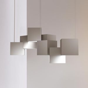 Hangende lampen Noordse geometrische kroonluchter ontwerper Creatieve persoonlijkheid woonkamer lamp slaapkamer café bar aanrecht magie kubus chandelierpenda