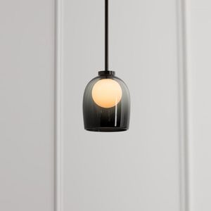 Lampes suspendues lampes en verre nordique moderne design chambre salle à manger lampe suspendue Loft décor à la maison luminaire suspension lampe à main