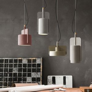 Lampes suspendues Nordic Industrial Light Design moderne Led Marbre Suspension Pour Salon Décor Chambre Bar E27 Éclairage Luminaire